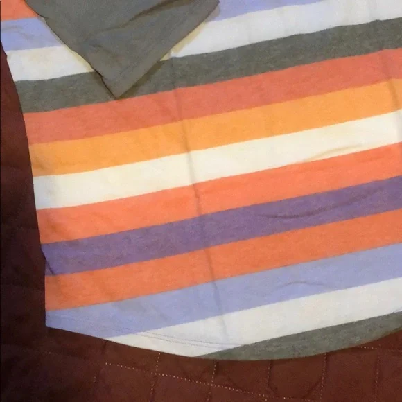 LuLaRoe Multicolor Striped Long Sleeve Tee - Picture 3 of 8